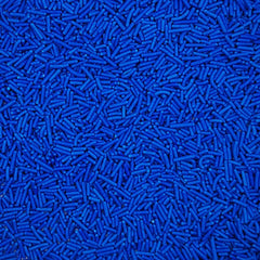 Homankit Blue Jimmies sprinkles on ice cream add color and texture.