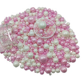 Homankit edible pearls bottle adds white-pink sparkle to cakes and cupcakes.