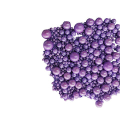 Homankit edible purple pearls on cake decorate with shimmer and crunch