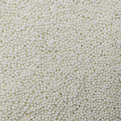 Homankit white nonpareil sprinkles bottle for even cake decorating and eye-catching toppings.