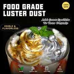 HomeHere Luster Powder Dust red sparkle on cookies for bright holiday flair