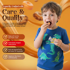 Hominics Werthers caramel coffee flavor candy, zero sugar for a light pick-me-up.