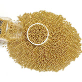 Homipooty gold pearl sprinkles 2mm on cupcakes for a luxurious finish