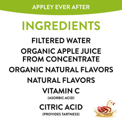 Honest Kids Organic Apple Juice bottle showcasing pure apple flavor and no added sugar.
