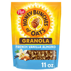 Honey Bunches of Oats French Vanilla Almond granola clusters add crave-worthy texture to mornings.