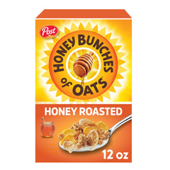 Honey Bunches of Oats honey-roasted-bowl: a wholesome breakfast with crunchy clusters and toasted grain flavor.