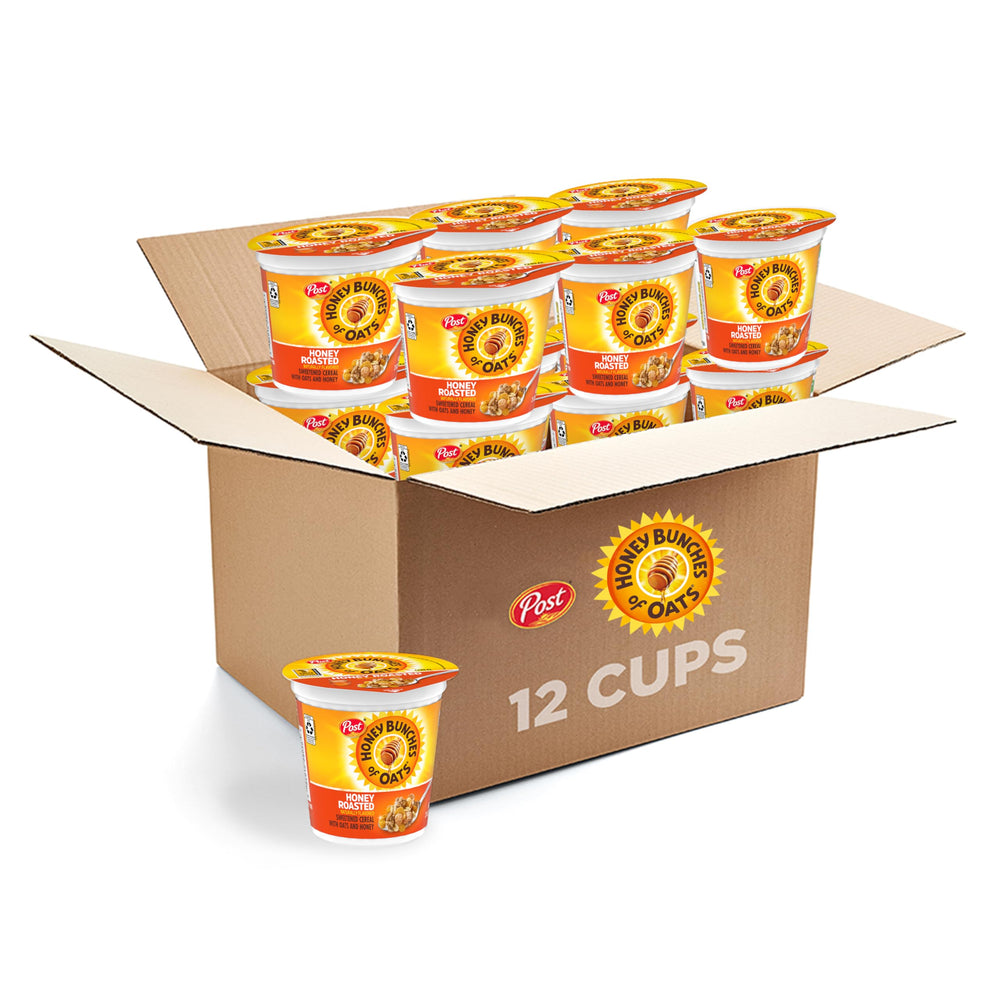Honey Bunches of Oats honey roasted cereal cup on-the-go for quick energy