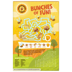 Honey Bunches of Oats milk-pour: pairing with milk enhances creamy texture and flavor balance.
