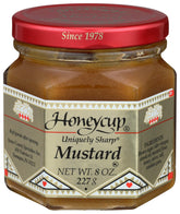 Honeycup Mustard 8 oz bottle adds tang to sandwiches