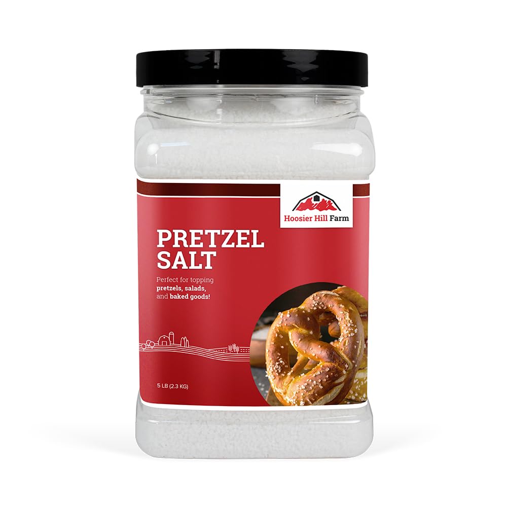 Hoosier Hill Farm coarse pretzel salt 5 lb pack, ideal pretzel topping