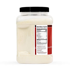 Hoosier Hill Farm powder dissolves easily in water for creamy milk beverages.