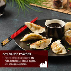 Hoosier Hill Farm Soy Sauce Powder on dry rub for grilled meats