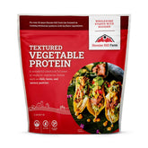 Hoosier Hill Farm TVP bag offers versatile plant-based protein for meals.