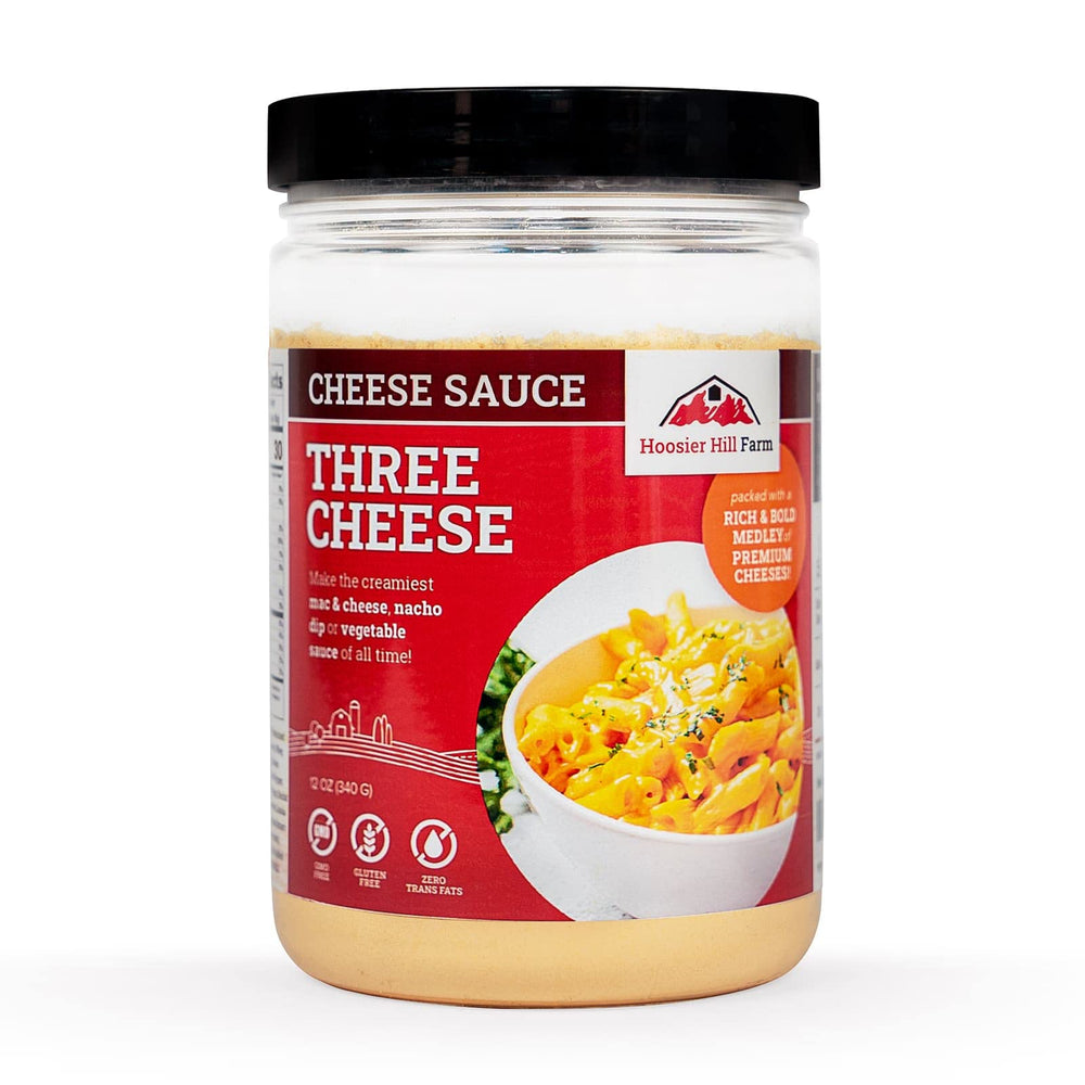 Hoosier Hill Farm Three Cheese Sauce Mix package for quick weeknight meals