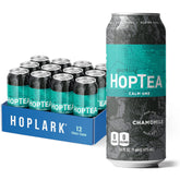 Hoplark Calm One glass with chamomile and citrus notes, a soothing caffeine-free choice.