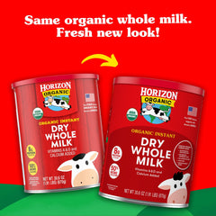Milk being poured over cereal for creamy Horizon flavor.