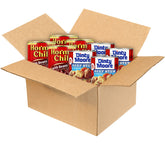 Hormel Chili with Beans pack shot; convenient heat-and-serve option.