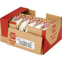 HORMEL COMPLEATS Chicken Alfredo tray back view, shows quick 60-second microwave prep