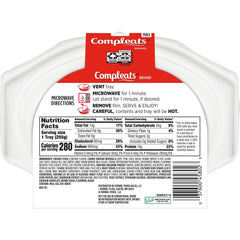 Hormel Compleats Swedish Meatballs with creamy sauce and noodles in a ready-to-eat tray.