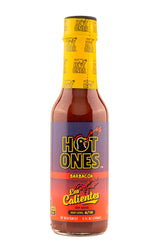 Hot Ones Los Calientes barbecue hot sauce bottle highlighting smoky jalapeño notes for grilling