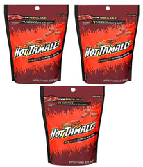 Hot Tamales pack-3-10oz-bags featuring three bags for easy sharing.