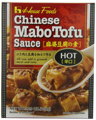 House Foods Mabo Tofu Sauce Hot pack shot for quick dinners