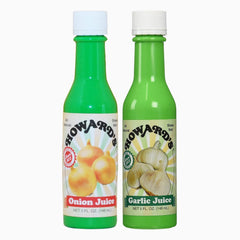 Howard’s Onion Juice bottle pour shows ready-to-use savory depth for instant meals