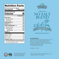 HqO No Salt seasoning being poured for chicken and fish flavor without salt.