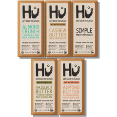 Hu Simple Milk Chocolate Bar: creamy, dairy-free indulgence for mindful snacking.