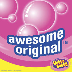 Unwinding roll of Hubba Bubba Bubble Tape ready for bubble blowing.