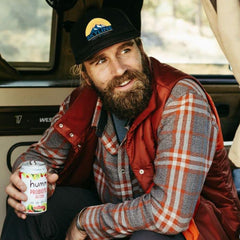 Humm Whole30-approved, keto-friendly seltzer in a can ideal for clean snacking.