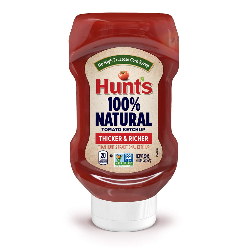 Hunt's Best Ever tomato ketchup 20 oz squeeze bottle ideal for family meals