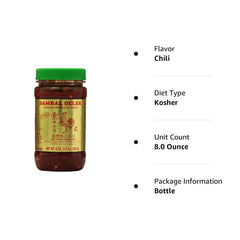 Huy Fong Sambal Oelek bottle pour ready to spice soups and marinades.