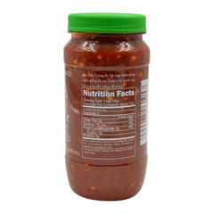 Huy Fong Chili Garlic sauce pour shows crisp garlic texture for bold meals