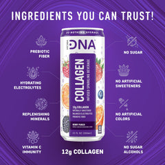 HYDRADNA Sparkling Berry Punch can with droplets suggests hydrating during workouts
