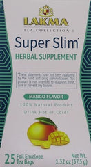 HYLEYS Lakma Slim Tea Mango tea bags ready for easy steeping and flavor.