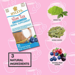 Hyleys Slim Tea Blueberry cup with steeped tea highlighting aroma and flavor