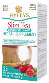 Hyleys Slim Tea Cranberry box ready for a nightly detox ritual.