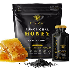 HYVE Functional Pre-workout Honey packaging for on-the-go energy.