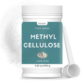 Hznxolrc methylcellulose powder packaging showing vegan thickener for smooth textures