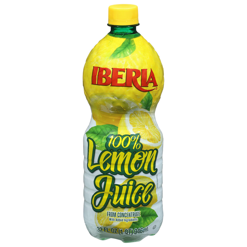 Iberia 100% Lemon Juice bottle for easy lemon flavoring in sauces.