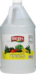 Iberia All Natural Distilled White Vinegar bottle pour for cooking.