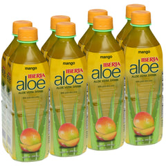 Iberia Aloe Vera Drink with Mango Pulp bottle for refreshing hydration.