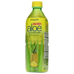 Iberia Aloe Vera juice pineapple pour into glass refreshing