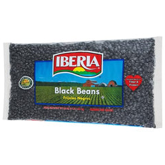 Iberia black beans prepared for soups or stews, delivering protein and fiber.