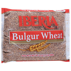 Iberia bulgur wheat package front with clear branding and grain visibility.