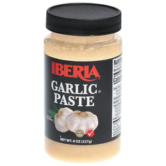 Iberia Garlic Paste whisked into marinade in a shallow bowl