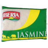 Iberia Jasmine Rice bag on shelf, premium long-grain option for versatile meals