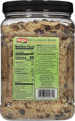 Iberia Rice and Black Beans sealed bag for easy pantry storage.