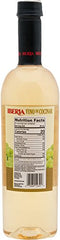 Iberia White Cooking Wine label closeup highlights quality for cooking.